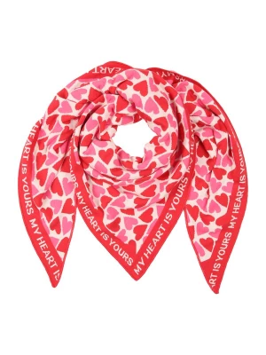 Obrázek produktu Zwillingsherz Šátek 'Love is Love' pink / červená / bílá